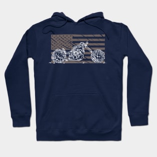 USA flag bike Hoodie